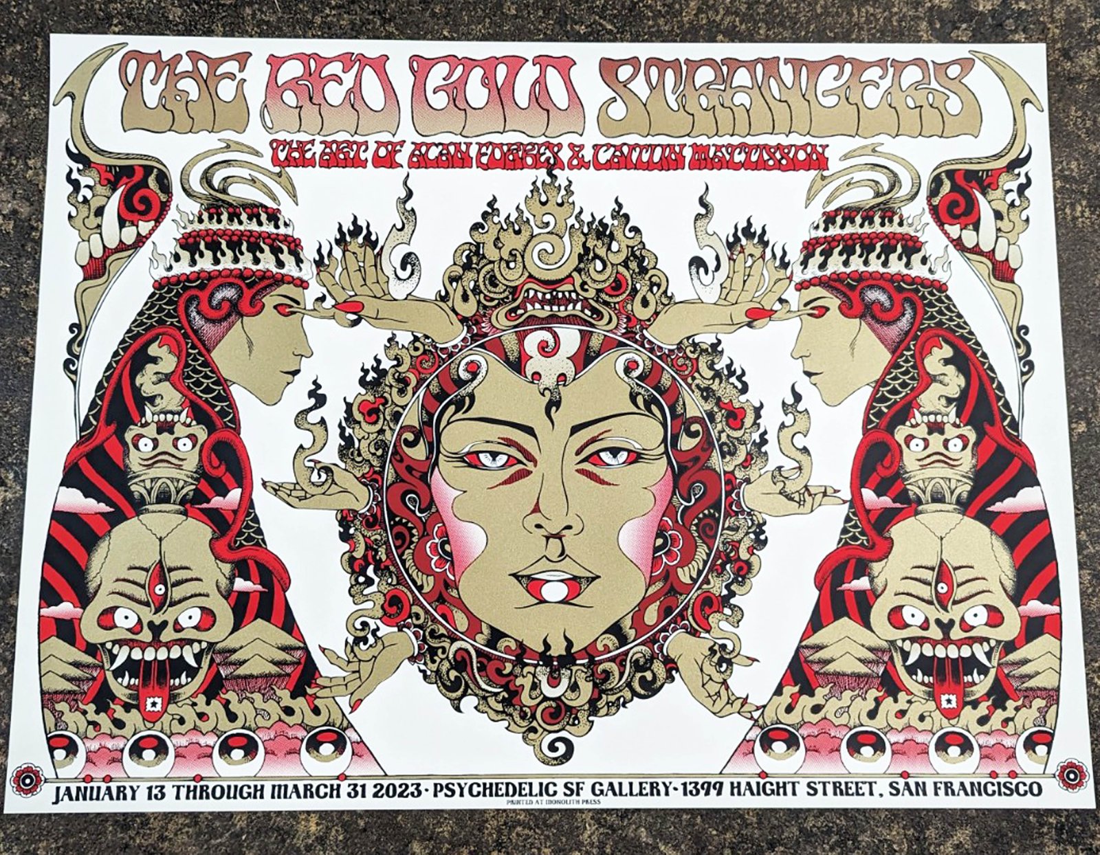 The Red Gold Strangers- Art print from the show- Artwork by